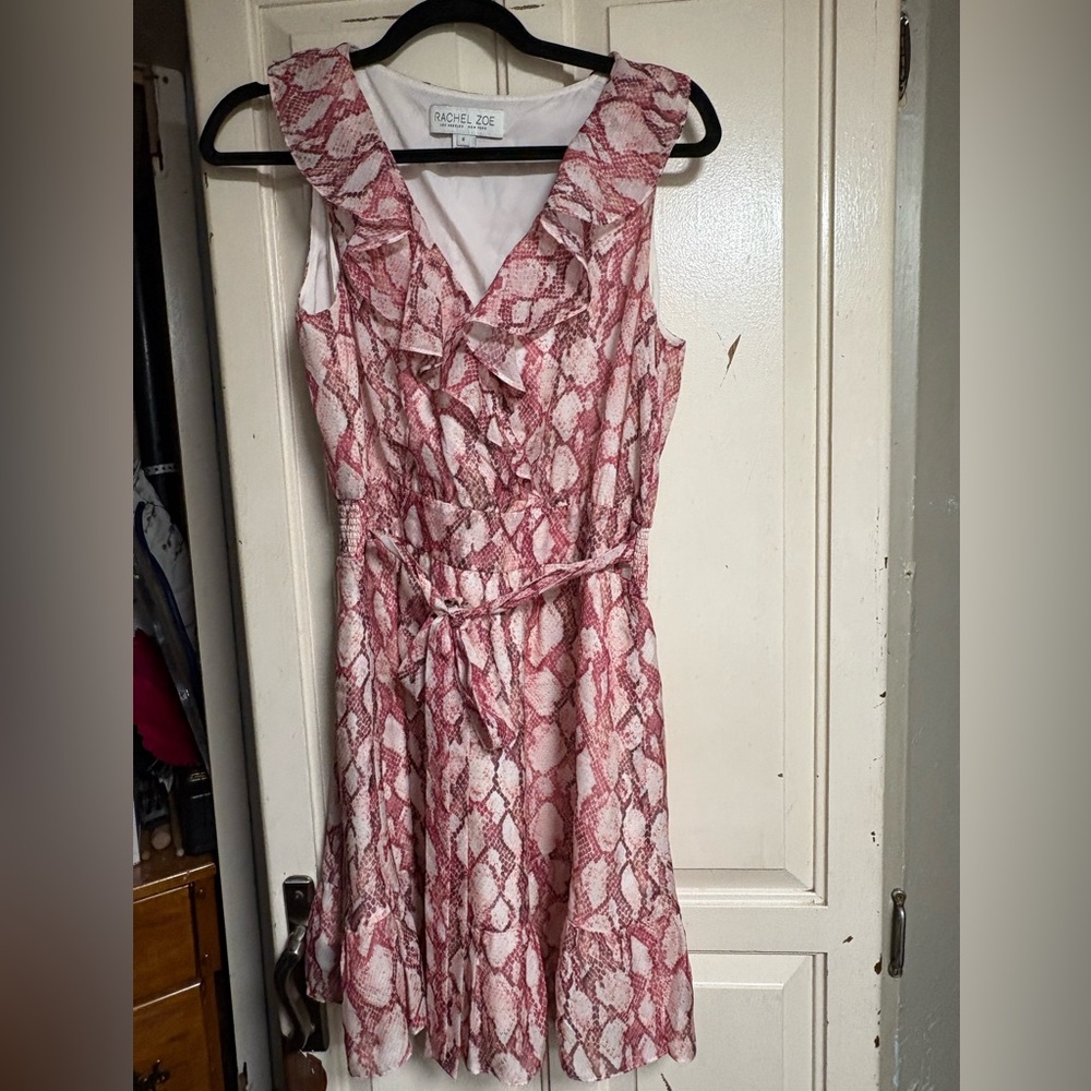 Elegant Pink Patterned Dress